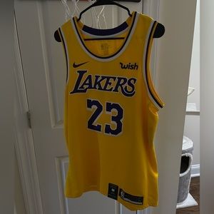 NEW LeBron James 23 Lakers Jersey Wish Nike Swingman Large Los Angeles LA